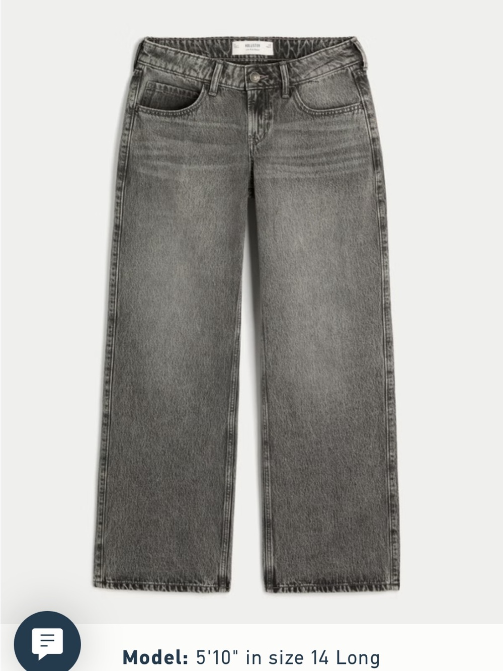 Hollister Women’s Low-Rise Baggy Jeans Size 28 Regular Length
